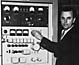 Chuck Lundgren with new
transmitter, 1969